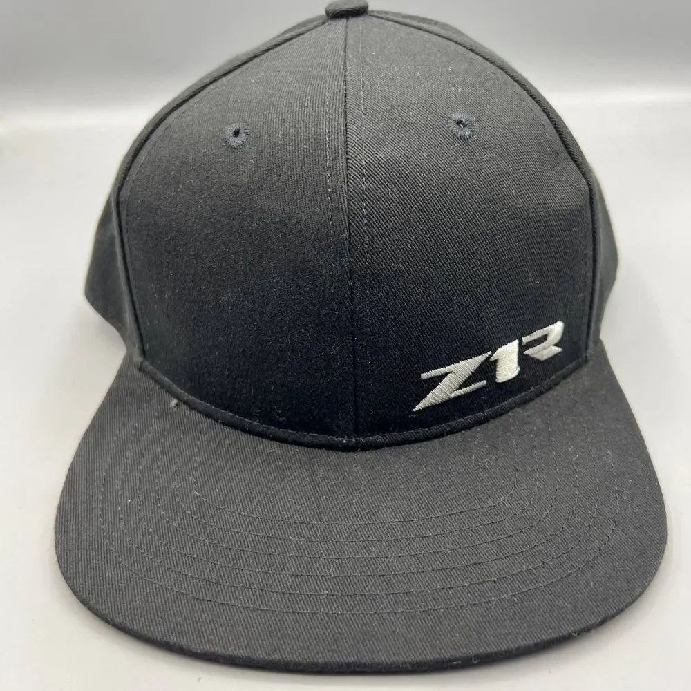 Z1R Motorcycle Hat Men Black Plaid Snap‎ Back Cap
